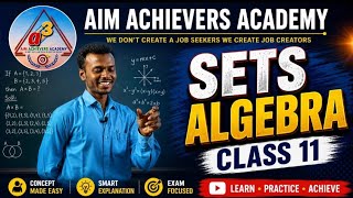 Algebra sets class 11 maths