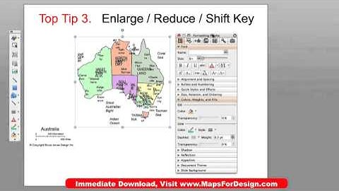 PowerPoint Customizing Tips 2: Enlarge & Reduce Maps and Snap to Grid • MapsForDesign.com