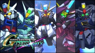 Gundam SEED All Gundam Units | SD Gundam G Generation Cross Rays