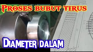 Tutorial bubut tirus diameter dalam