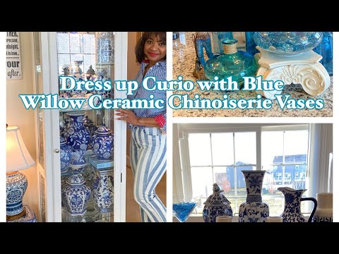 How to Display your Blue Willow Ceramic Chinoiserie Vases
