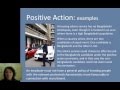 Understanding positive action