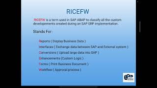 SAP ABAP RICEFW Explained for Beginners | Learn All About S4Hana