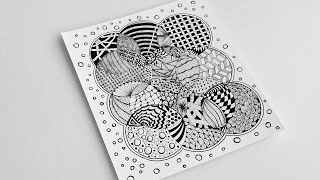 Circle Zentangle Patterns | Zentangle Art | Doodle Patterns