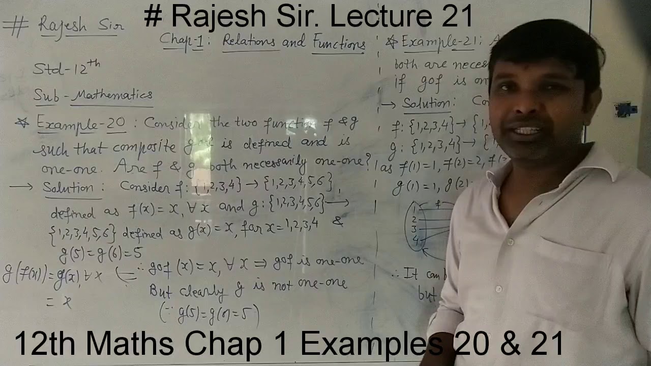 # Rajesh Sir Lecture 21 12th Maths - YouTube