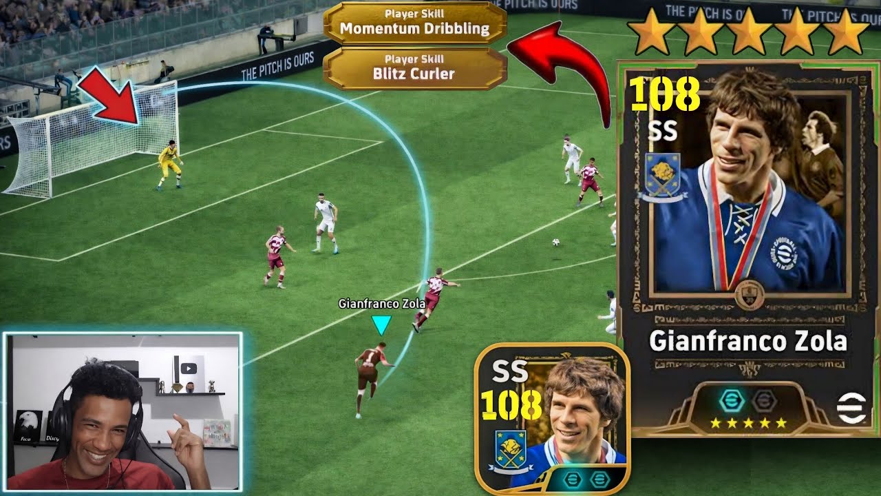 O BLITZ CURLER do ZOLA tá BUGADO DEMAIS no eFootball 2026 Mobile