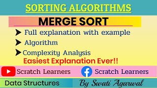 Merge Sort Algorithm|Merge Sort|Explanation of merge sort|Merge Sort C++|Complexity of Merge Sort