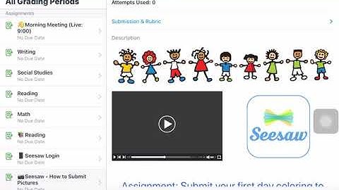 How to submit an assignment in SeeSaw