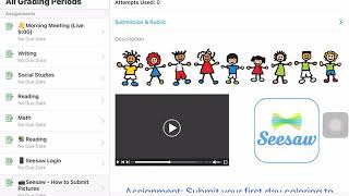 How to submit an assignment in SeeSaw