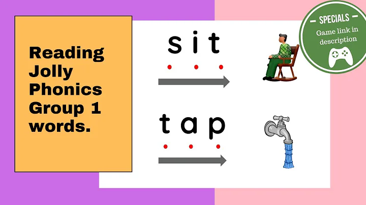 Jolly Phonics group 1| Dot reading| CVC words| Blending| Game included