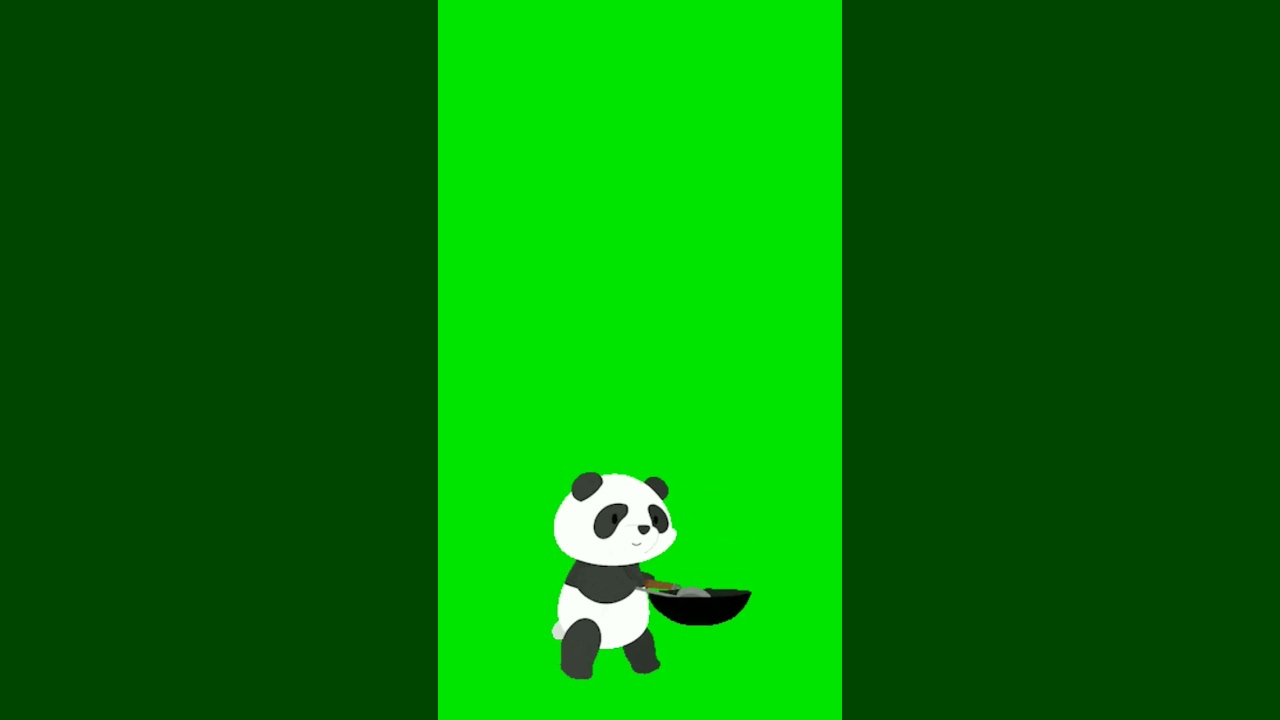 panda green screen 