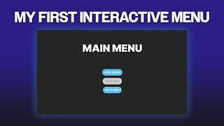I Built My First Interactive Game Menu in Figma | Learning Game UI/UX Ep. 5