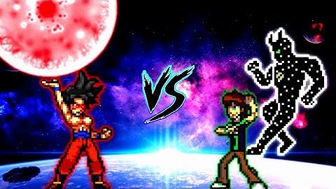 Goku Dark Ultra Instinct V3 OP VS Ben 10 Omniverse V2 OP (all form) in Mugen