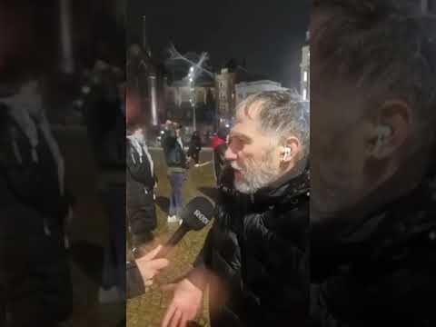 Amsterdam Dam Meydanında Yüreğimiz Filistin'le