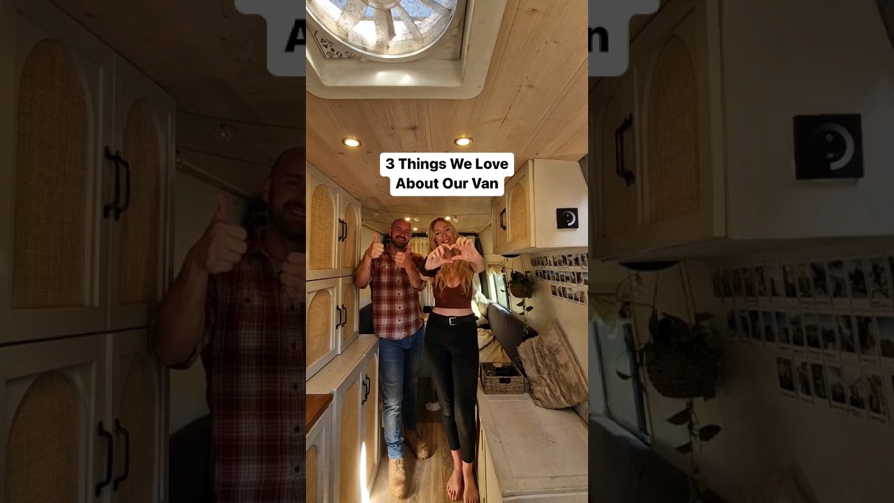 3 Things We Love About Our Van Conversion 🚐 #vanlife #shorts