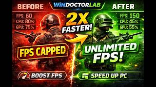 Remove FPS Limit &amp; Boost Performance 🚀 PUBG + Windows Optimization Guide