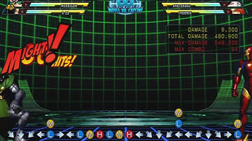 MvC 3 morrigan+iron man combo