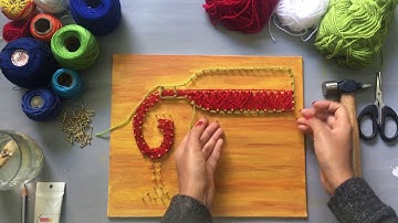 String Art - Step by Step Beginners Tutorial - (Paintastic Arts)