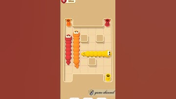 worm jam slither puzzle 😉😉 gameplay // l game channel // android & ios gameplay #mobilegame #shorts
