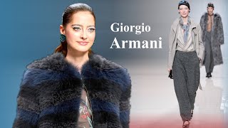 Fashion in Milan Giorgio Armani Fall 2024 Winter 2025 #716 Stylish Clothing and Accessories