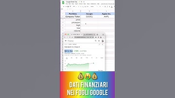 🤑💰 Google Finance | #googlesheets