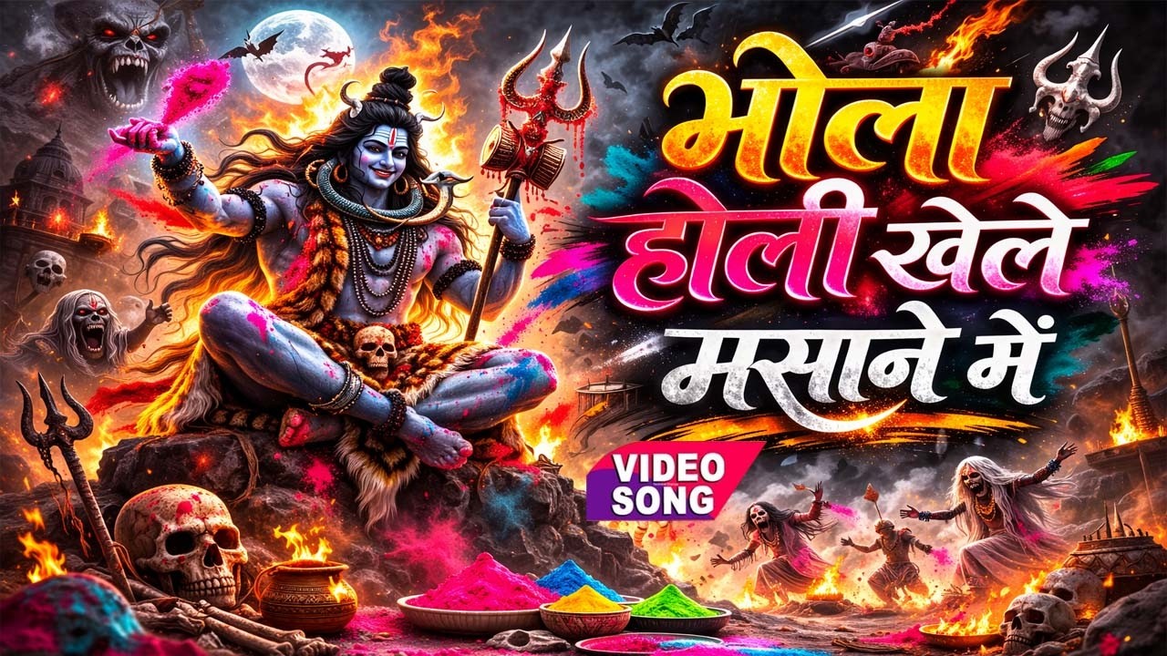 भोला होली खेले मसाने में | Bhola Holi Khele Masane Mein | Kashi Bhasm Holi 2026