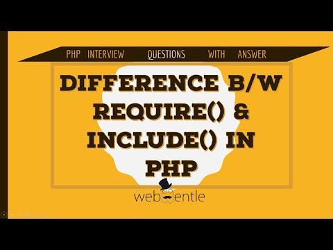 Difference between require and include in PHP | PHP Interview Questions and Answers