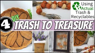 DIY RECYCLE CRAFTS TRASH TO TREASURE POTTERY BARN KNOCK OFF Cardboard, Plastic, Basket, clay