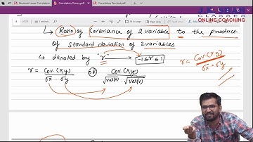 F.Y.B.Com. Statistics Second Semeste - Bivariate Linear Correlation