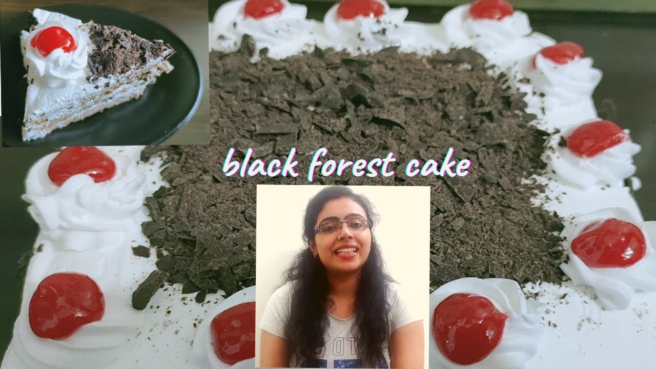 black forest cake, ब्लैक फॉरेस्ट केक रेसिपी, black forest cake recipe in hindi, Harleens kitchen | You Tube