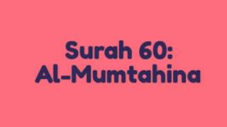 Surah 60: Al Mumtahina (Mishary Rashid Al Afasy Recitation)