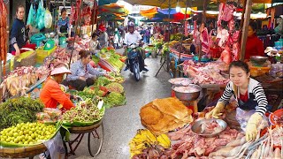 Amazing Cambodian Market Food Compilation  Fresh Market Food 2023 Collection