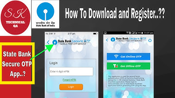 How to Install State Bank Secure OTP App in Hindi Explained..!!