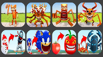 New Update  Shooter Nextbots: Sandbox Mod VS  ALL NEW ITALIAN BRAINROT ANIMALS FAMILY !!!