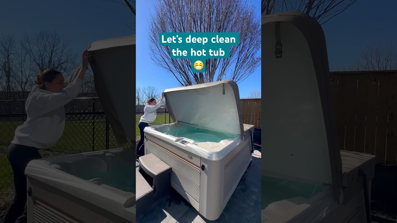 ⁣Do hot tubs gross you out? 😷#cleaning #shorts
