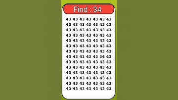 find the odd number 👉 34 #viral