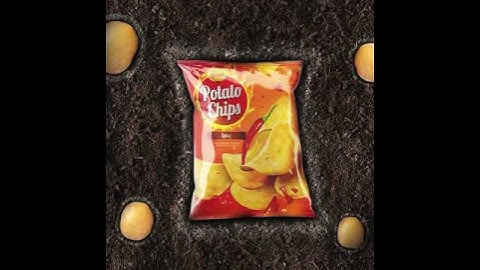 Potato Chips Packaging Design Photo Manipulation Process Video Inspiration Work