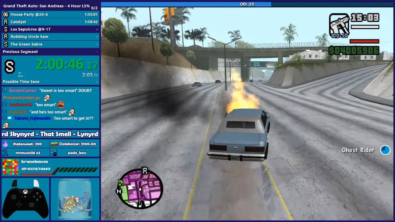 GTA San Andreas Chaos Mod Speedrun - 4 Hour LS Challenge - Hugo_One ...