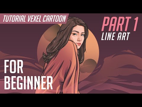Tutorial Cartoon in Photoshop (Vector x Vexel) #Part  Line art