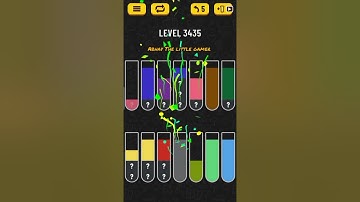 Water sort puzzle level 3435