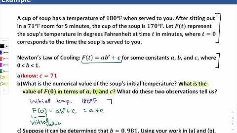 Screencast 3.2.6 Problem Solving - Modeling with transformed exponential functions