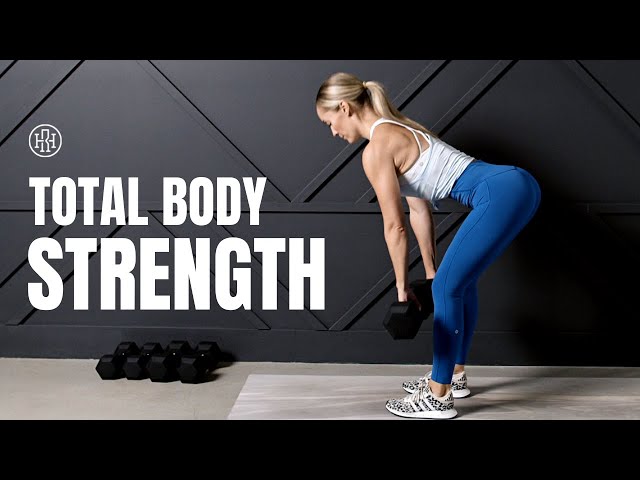 Total Body STRENGTH Workout // Dumbbells Only class=