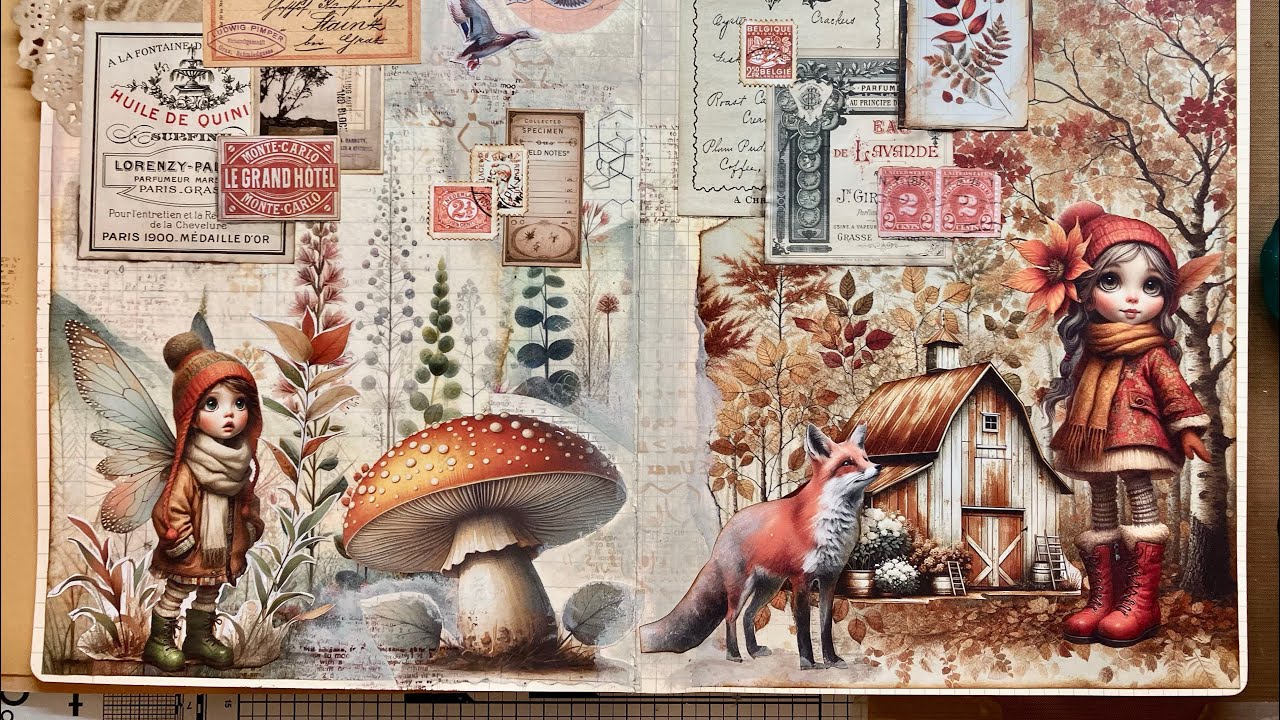 Autumn stories collage