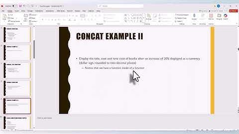 CIS135DB String Functions