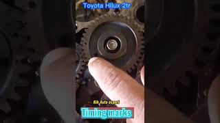 Toyota Hilux 2tr timing #timingchain #marks #hilux chain marks Timing replacement