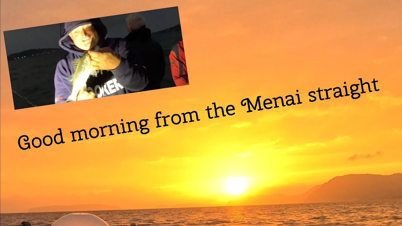 Early morning on the Menai straight.  uk bass fishing