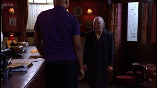 Eastenders Eddie returns to vic to see George and the family scene