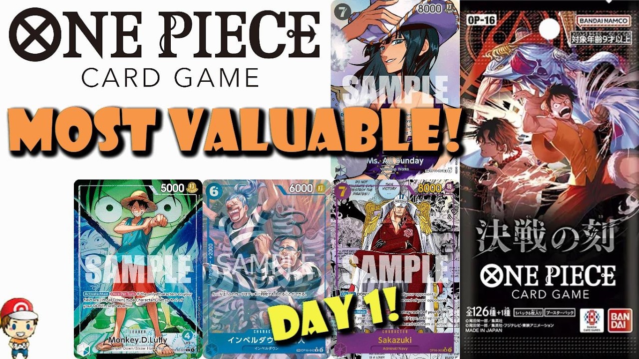 The Most Valuable Cards from OP-16 (The Time of Battle)! Day 1 in