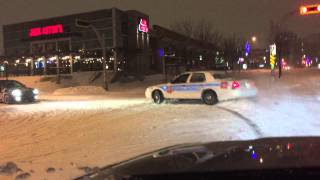 #LAVAL #POLICE #DRIFTING in #SNOWSTORM #FUN Part II