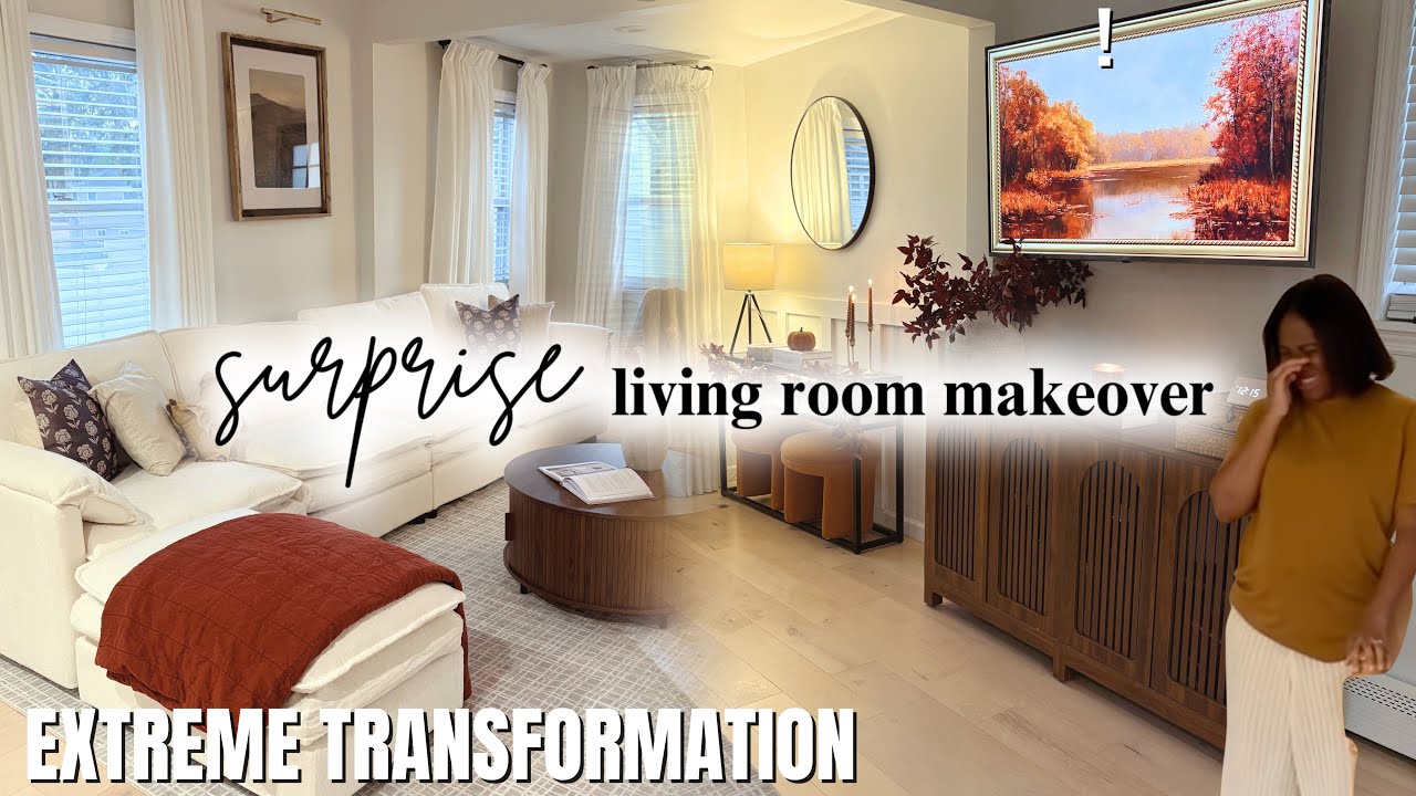 extreme living room makeover on an extreme budget 2025 - YouTube